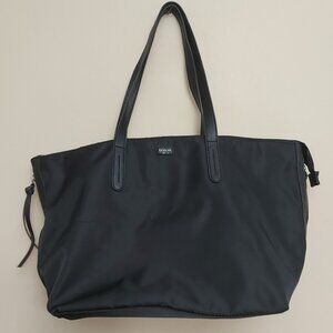 Botkier nylon and vegan leather trim tote in black